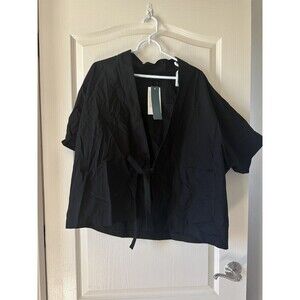 NWT Teterot Salon Hanbok Jacket Top Black Large